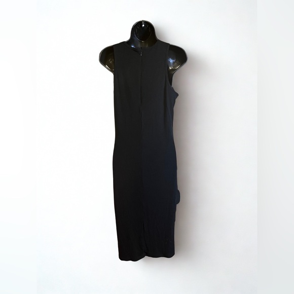 Popilush Dresses & Skirts - Popilush Black Ribbed Sleeveless Bodycon Dress Built In Shape Wear